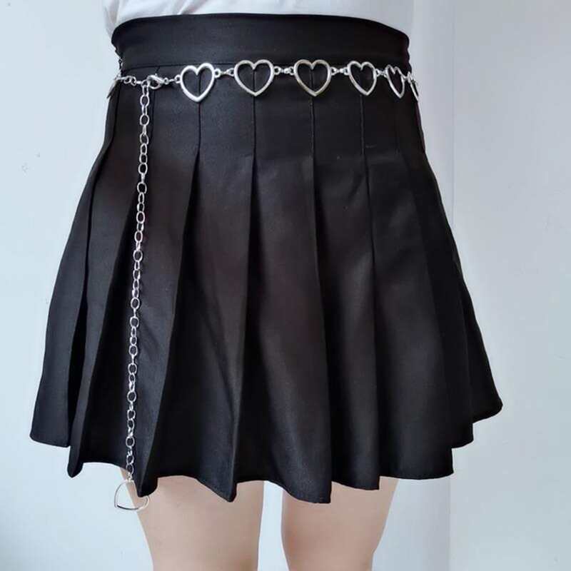 

Heart Chain Belt, Silver