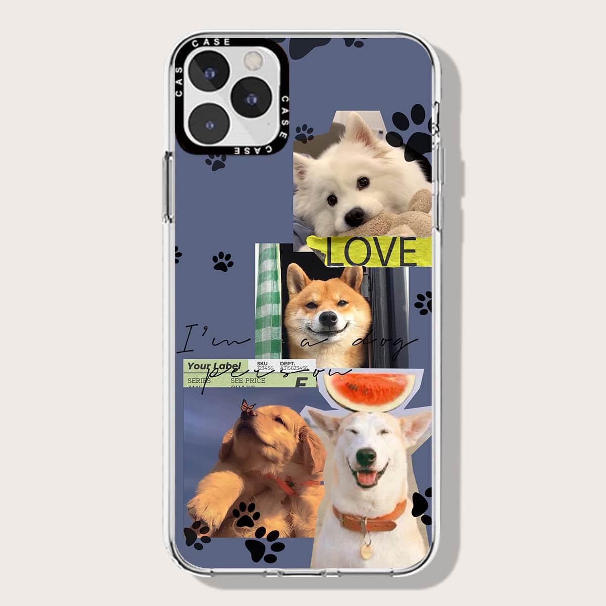 

Dog Pattern Phone Case, Multicolor