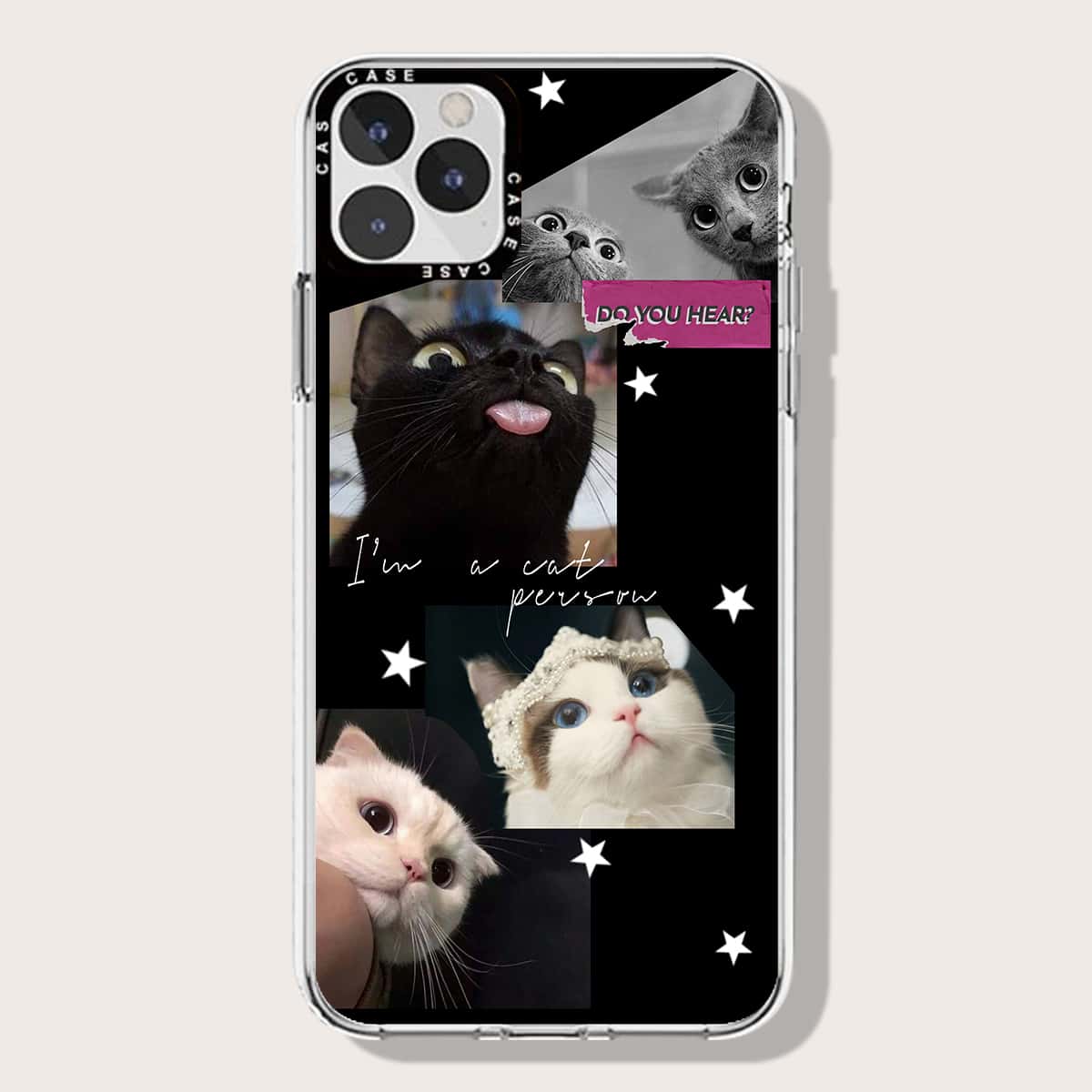 

Cat Pattern Phone Case, Multicolor