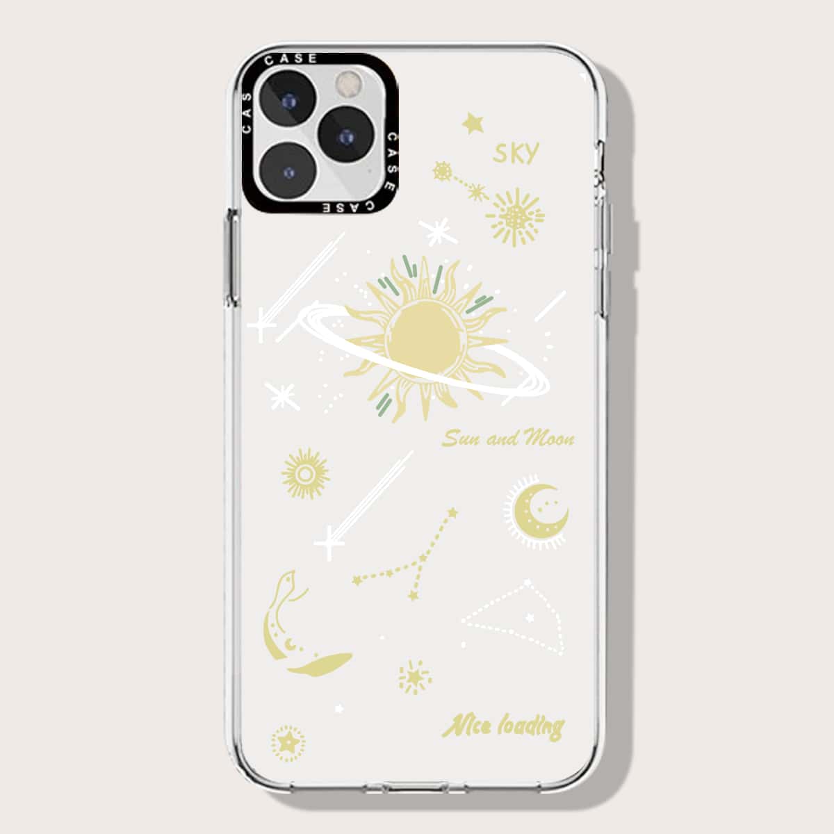 

Sun & Moon Phone Case, Clear