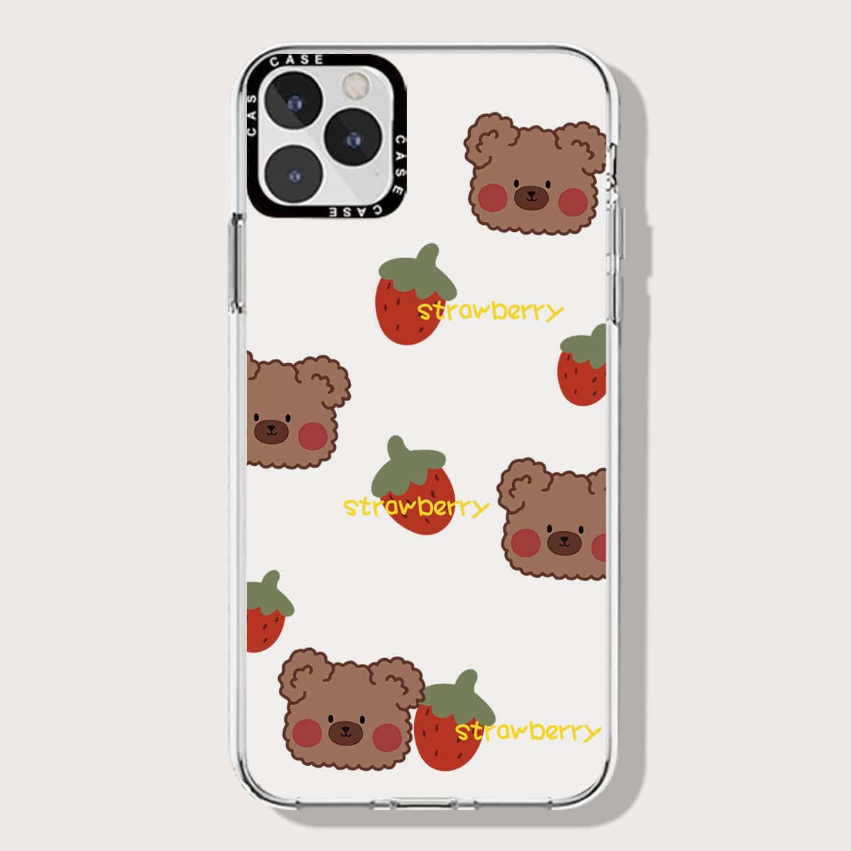 

Cartoon Graphic Phone Case, Clear