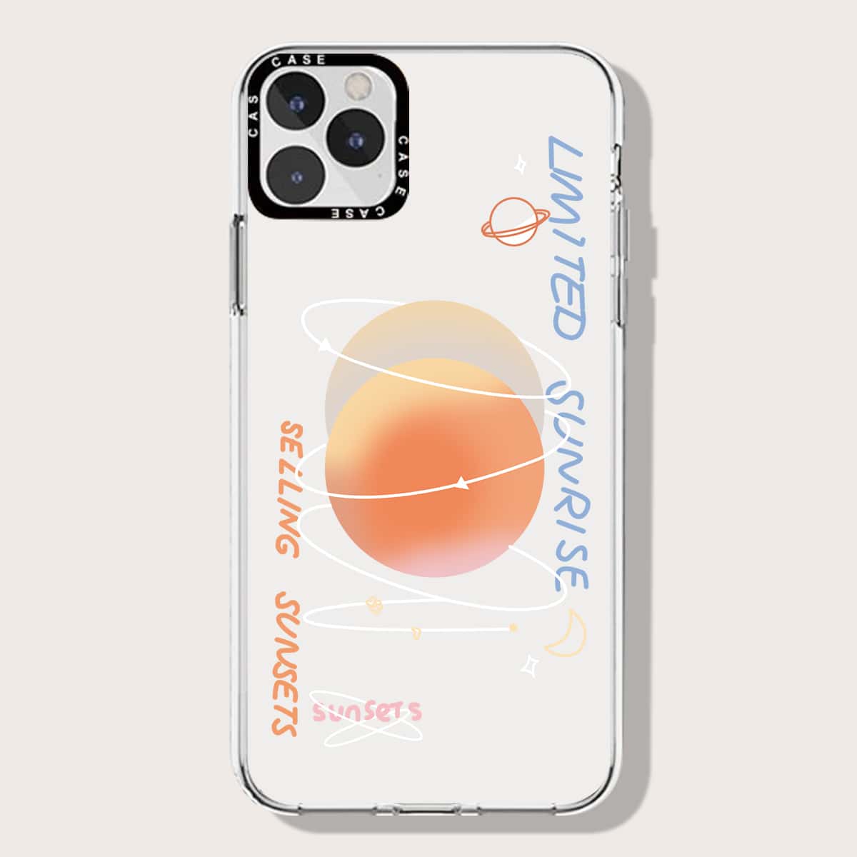 

Planet Pattern Phone Case, Clear