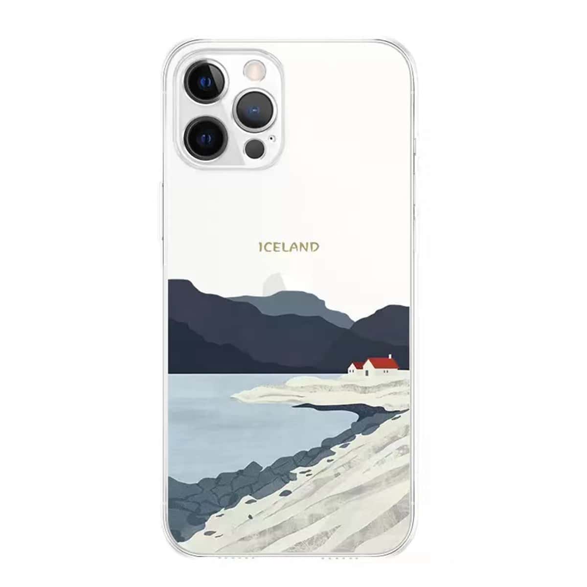 

Landscape Pattern Phone Case, Clear