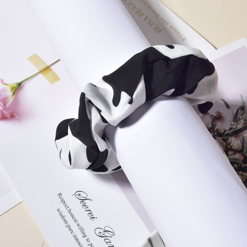 

Cow Print Scrunchie, Multicolor