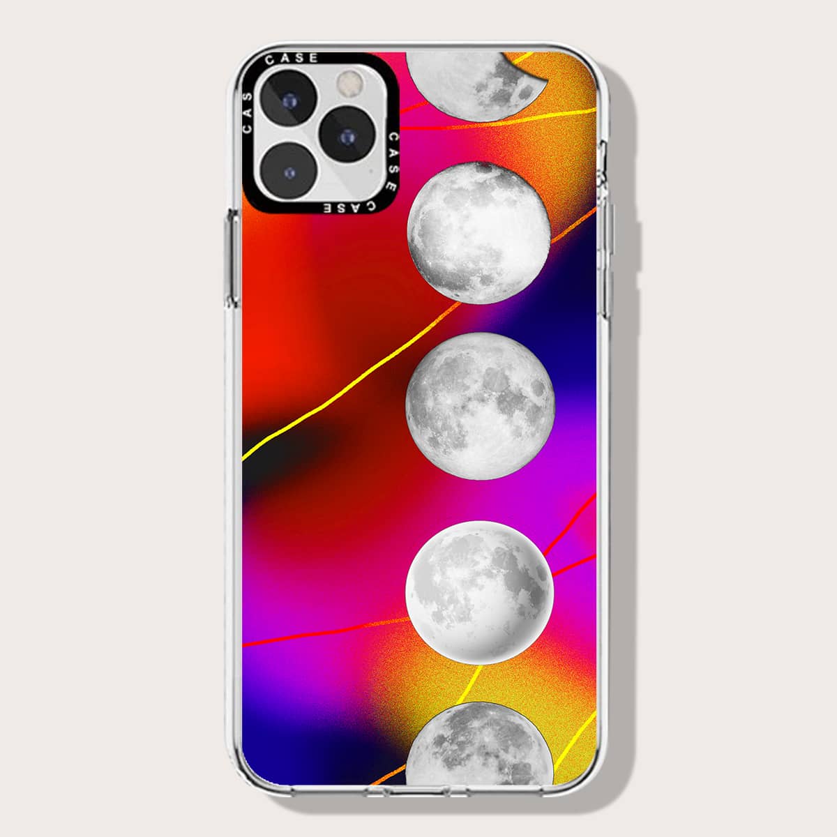 

Moon Pattern Phone Case, Multicolor