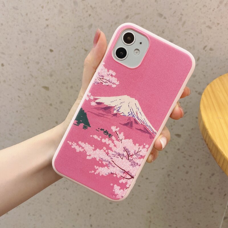 

Fuji Mountain Phone Case, Pink