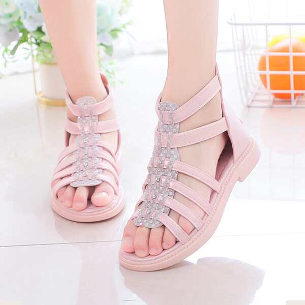 

Toddler Girls Rhinestone Decor Sandals, Pink