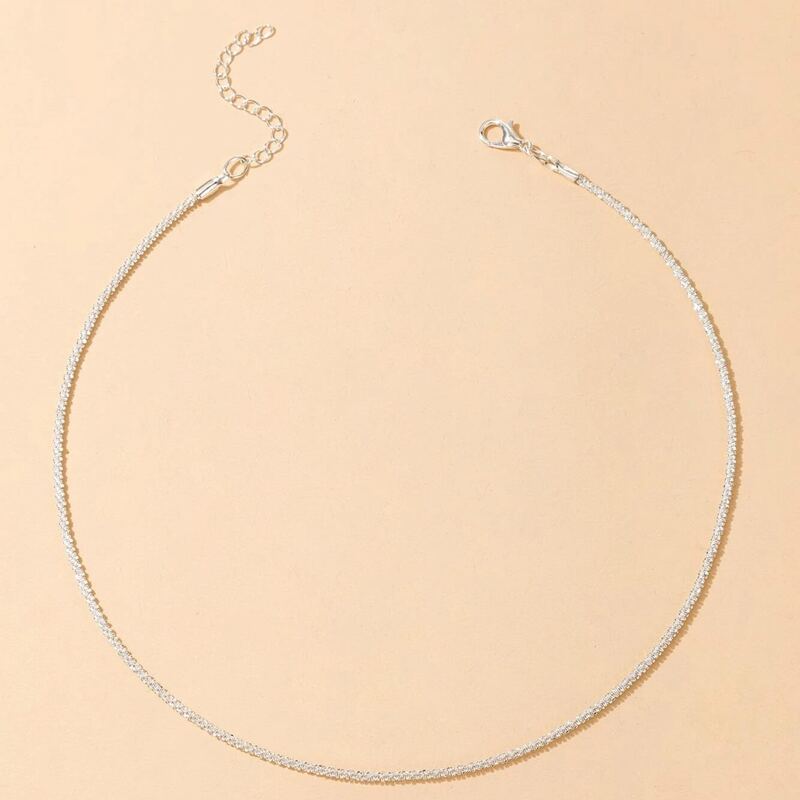 

1pc Minimalist Necklace, Silver