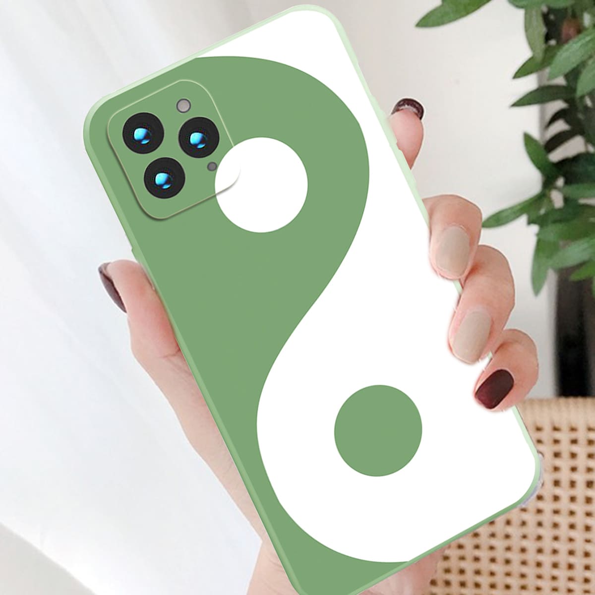 

Yin & Yang Graphic Phone Case, Yellow
