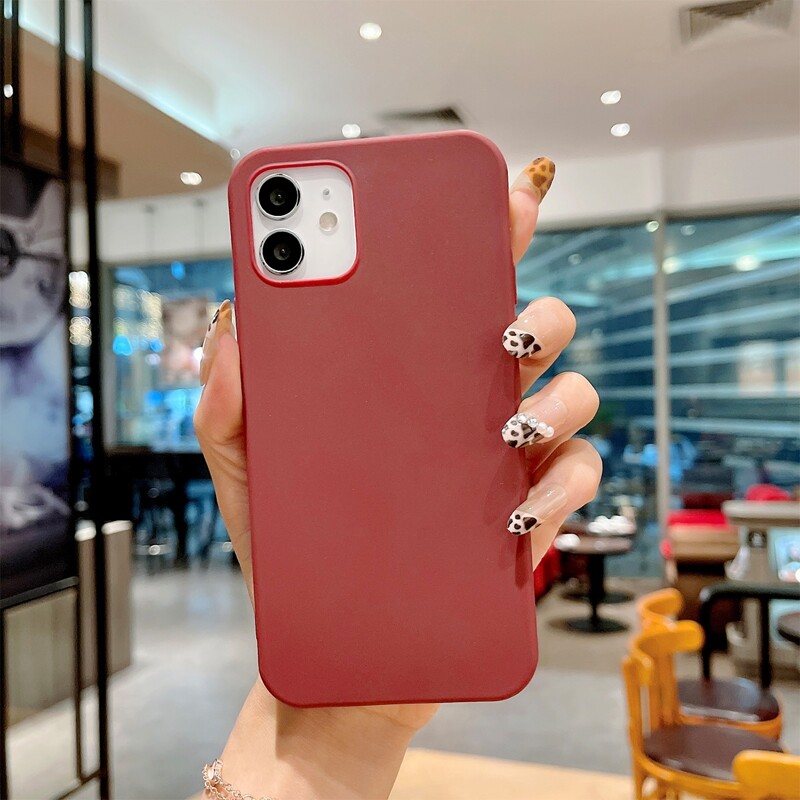 

Minimalist Phone Case, Burgundy
