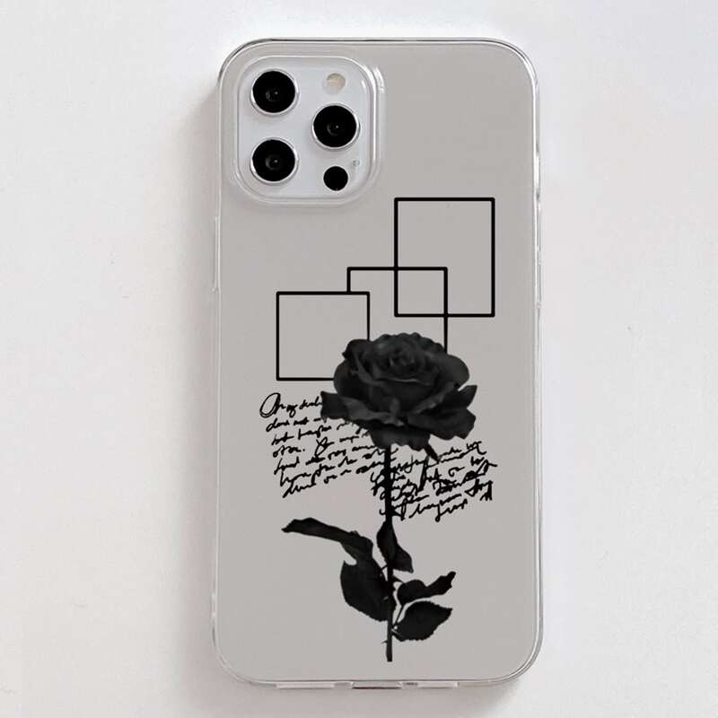

Floral Pattern Phone Case, Clear