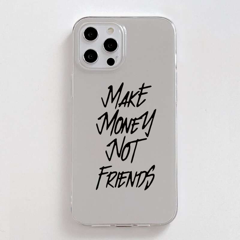 

Letter Graphic Clear Phone Case