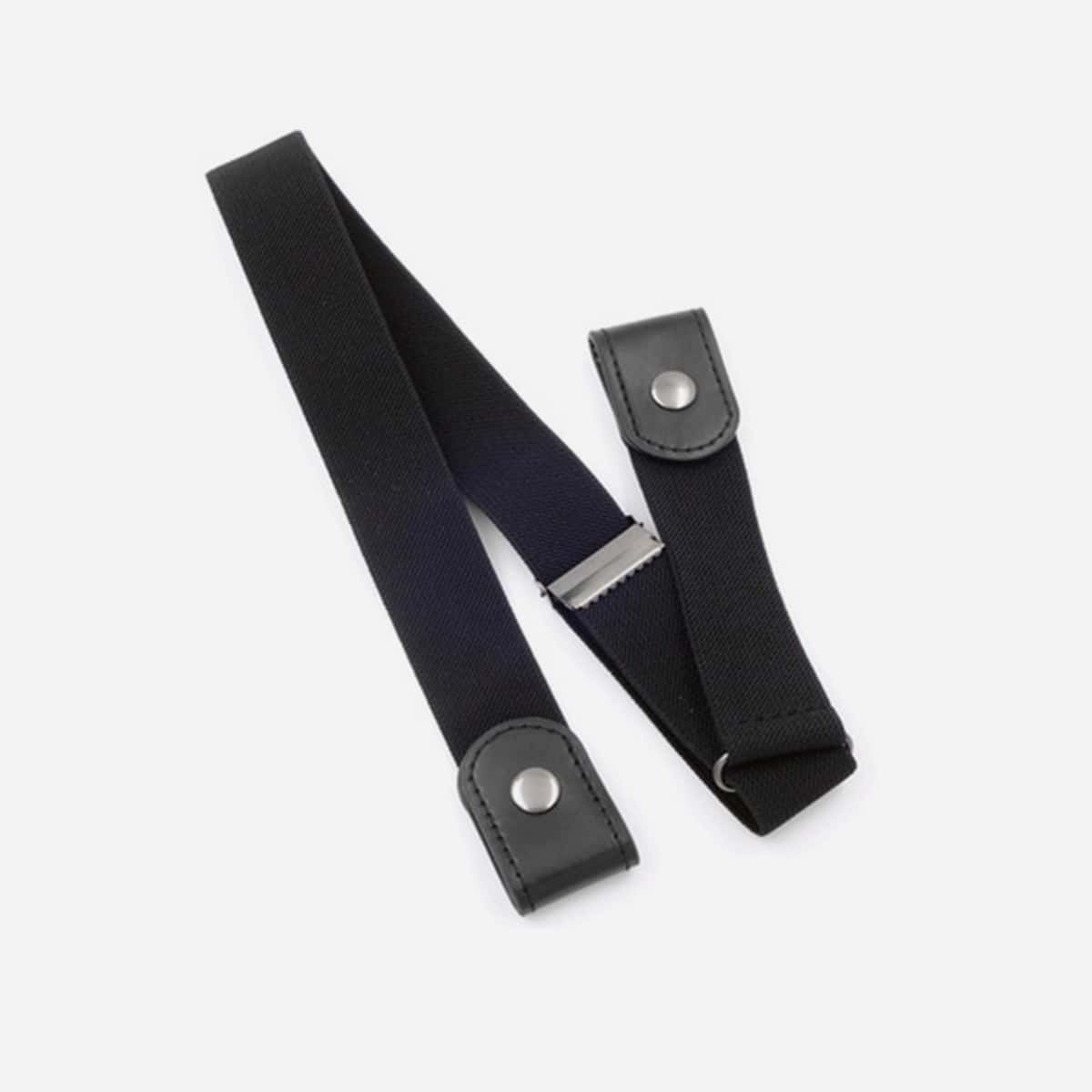 

No Buckle Elastic Belt, Black