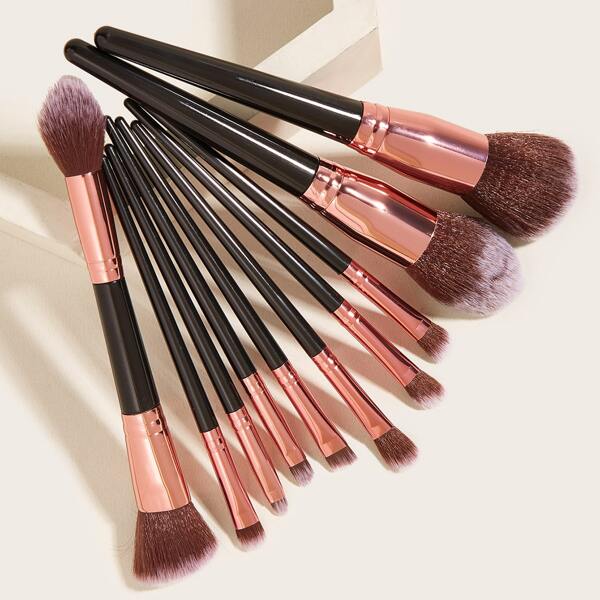 

10pcs Makeup Brush Set, Black