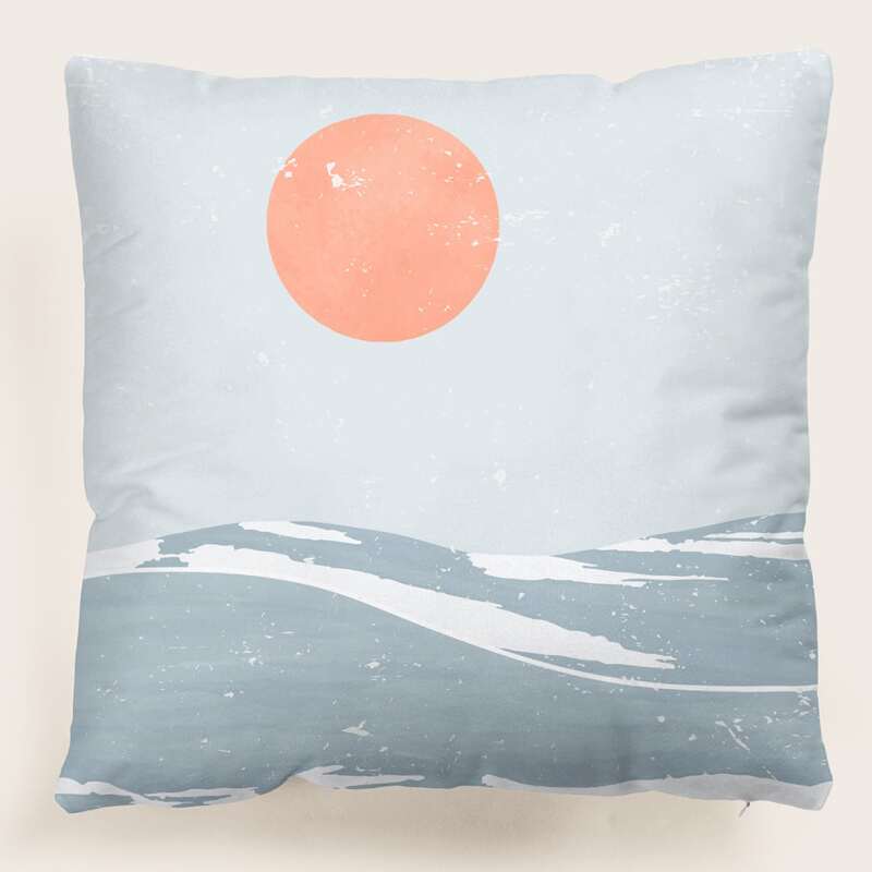 

Sun Print Cushion Cover Without Filler, Multicolor