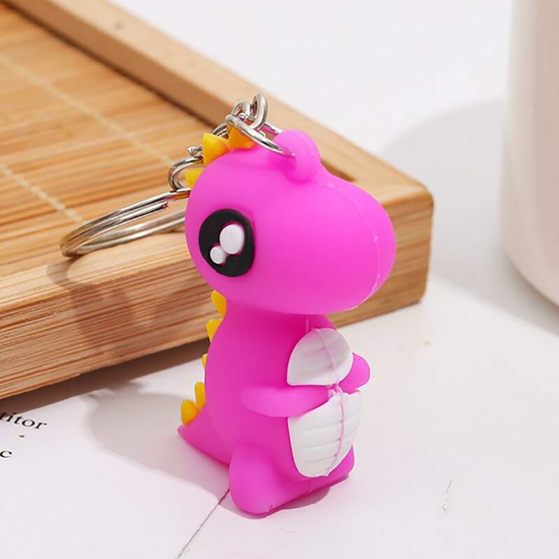 

1pc Dinosaur Decor Keychain, Purple