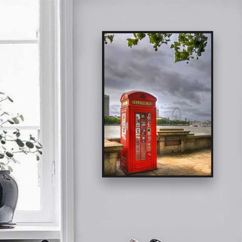 

Telephone Booth DIY Diamond Painting, Multicolor