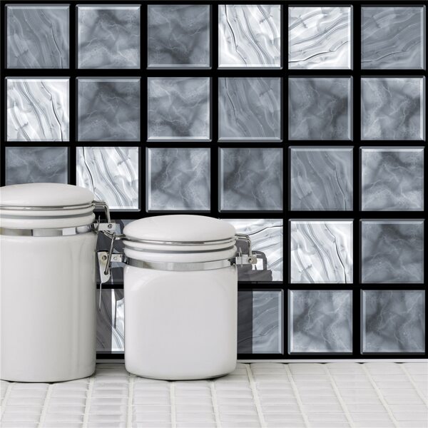 

10pcs Mosaic Tile Sticker, Multicolor
