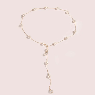 Faux Pearl Decor Belt
