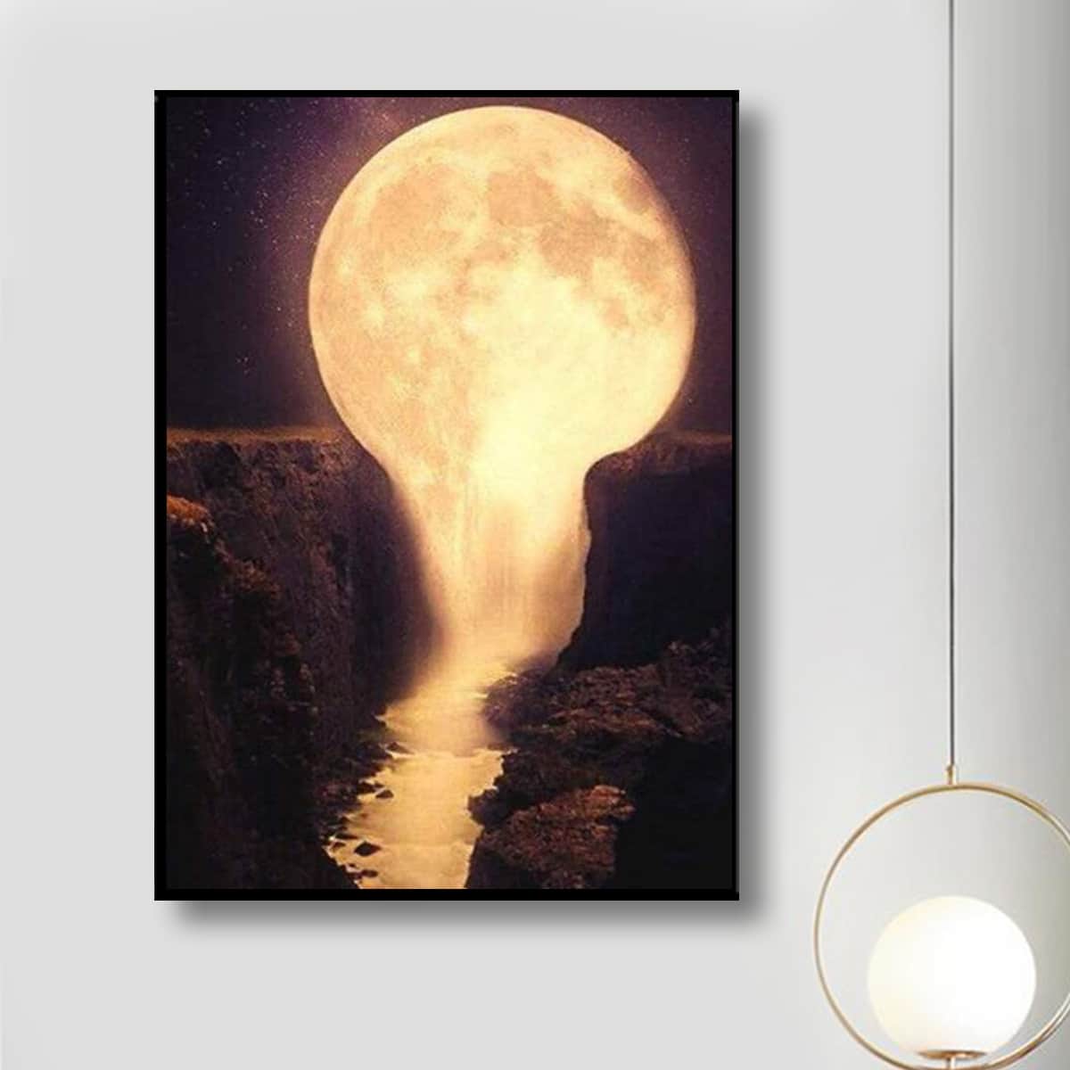 

Moon DIY Diamond Painting, Multicolor