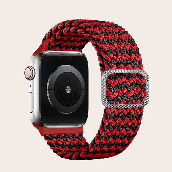 

Контрастный плетеный нейлоновый ремешок для iWatch, Многоцветный