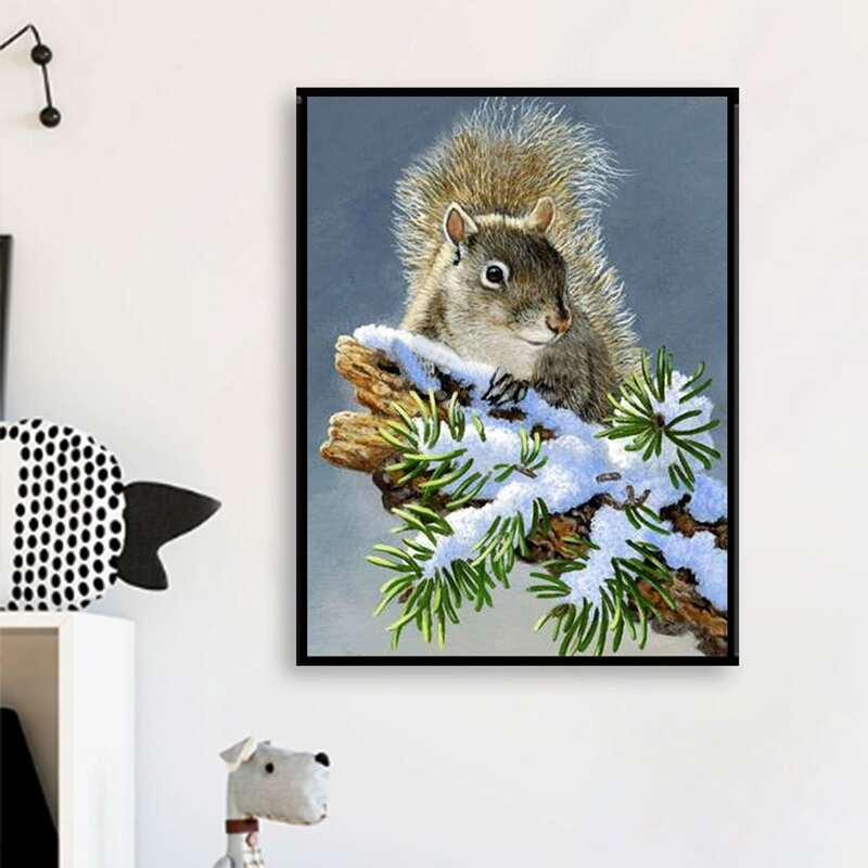 

Squirrel DIY Diamond Painting, Multicolor