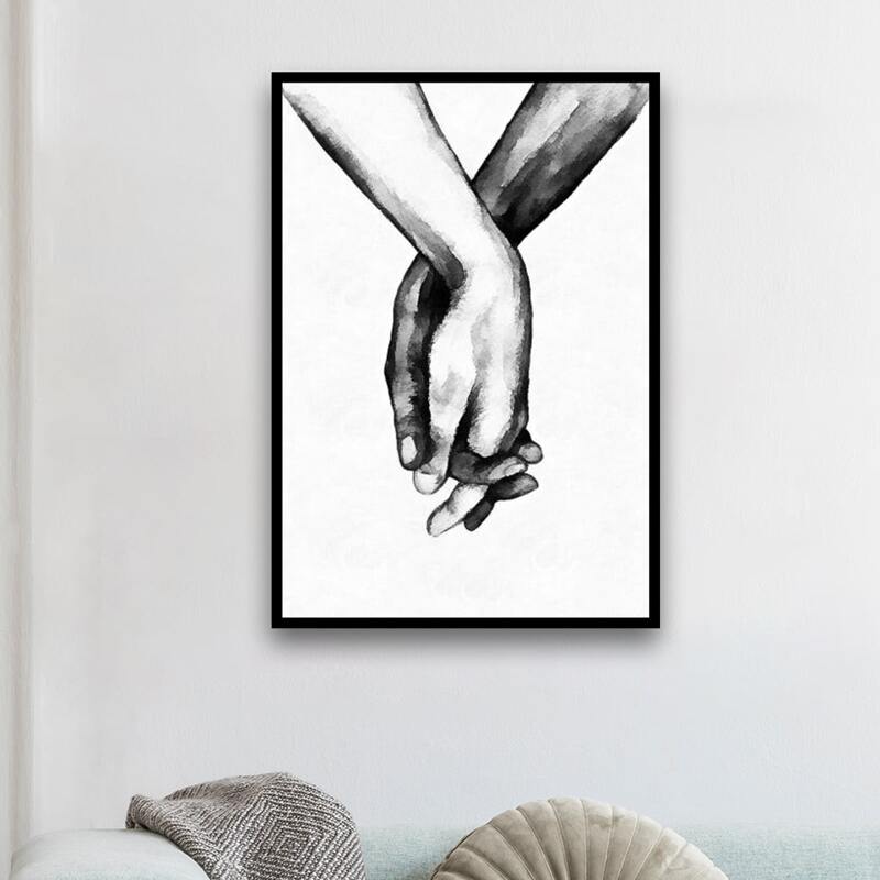 

Hand Print Diamond Painting Without Frame, Multicolor