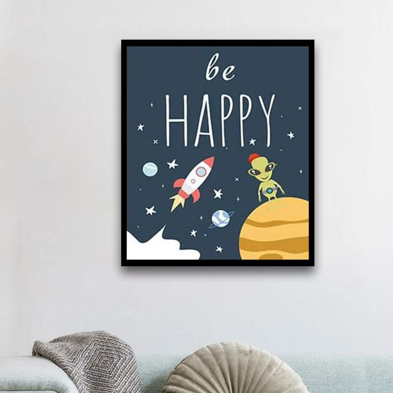

Outer Space Pattern Diamond Painting Without Frame, Multicolor