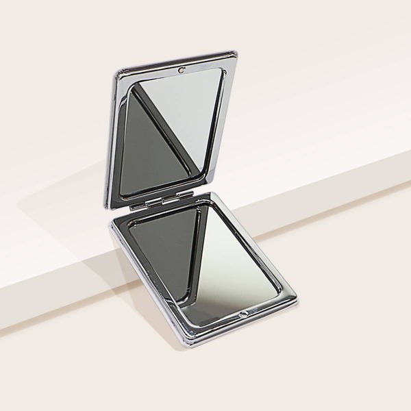 

Butterfly Pattern Foldable Makeup Mirror, White