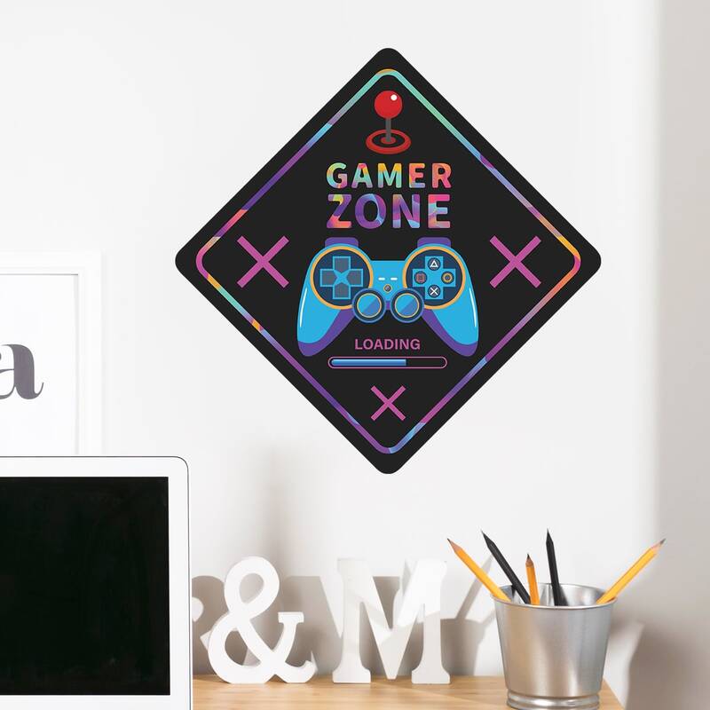 

Gamepad Print Wall Sticker, Multicolor