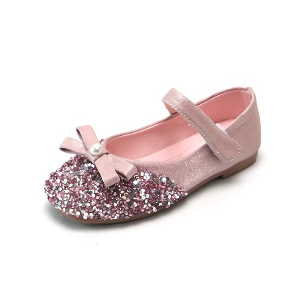 

Toddler Girls Bow Decor Mary Janes, Pink