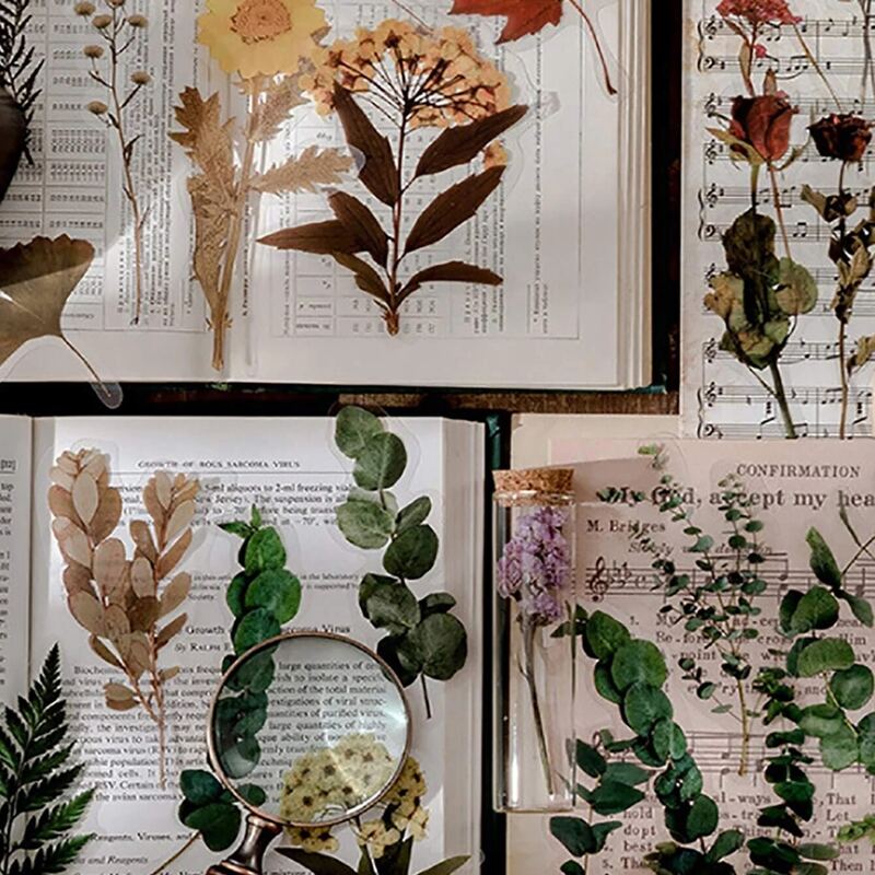 

10sheets Plants Pattern Random Sticker, Multicolor