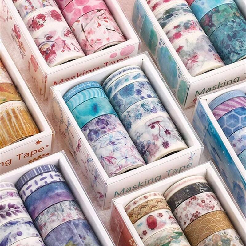 

10rolls Random Pattern Washi Tape, Multicolor