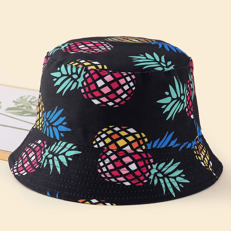 

Fruit Graphic Bucket Hat, Multicolor