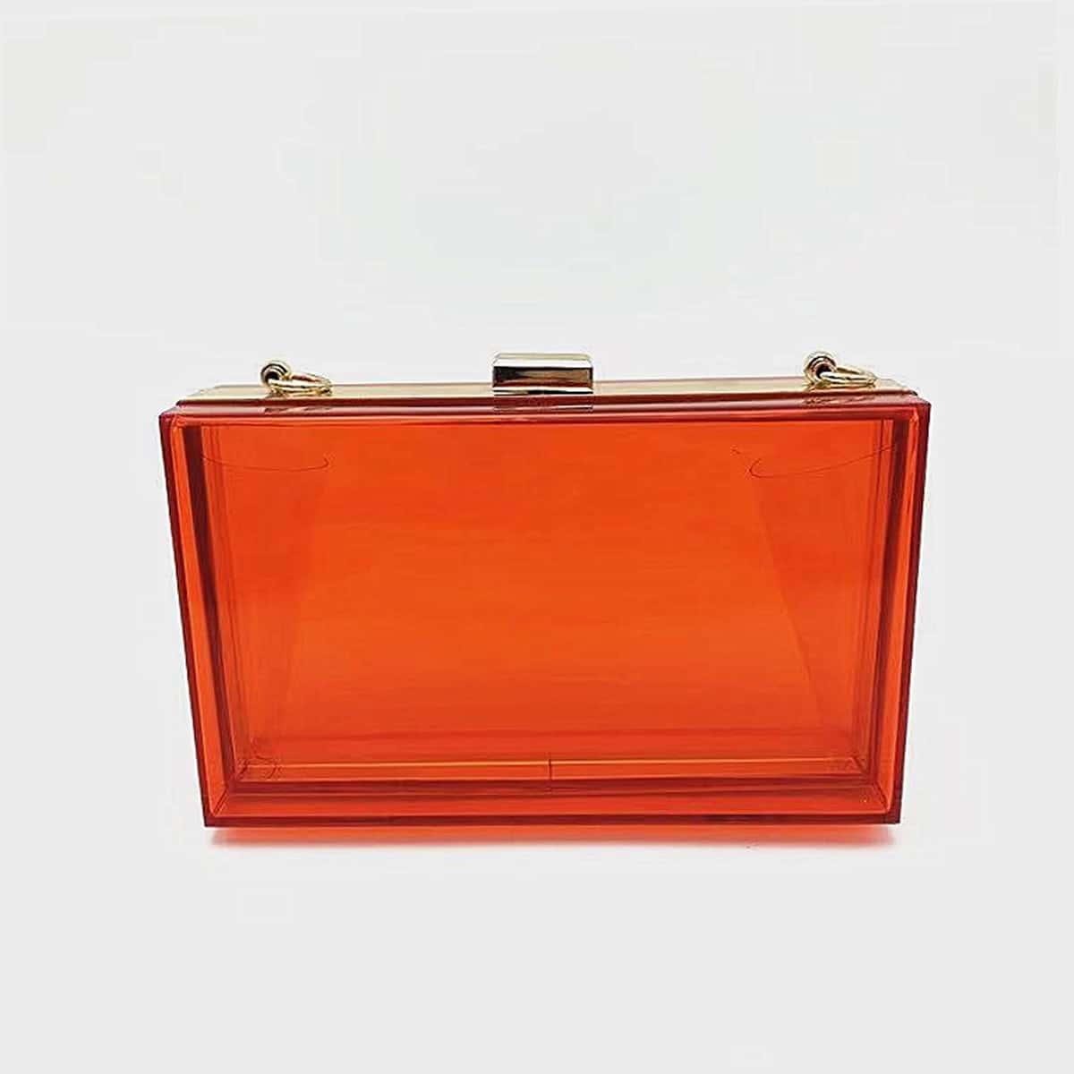 

Clear Chain Box Bag