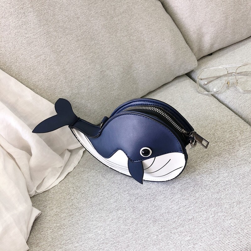 

Cartoon Shaped Crossbody Bag, Navy blue