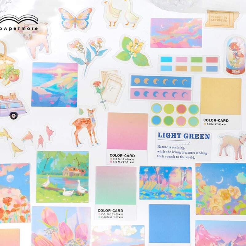 

1pack Mixed Pattern Sticker, Multicolor