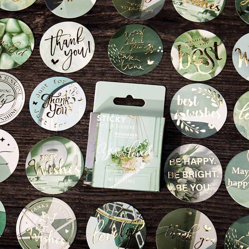 

46pcs Slogan Graphic Sticker, Multicolor