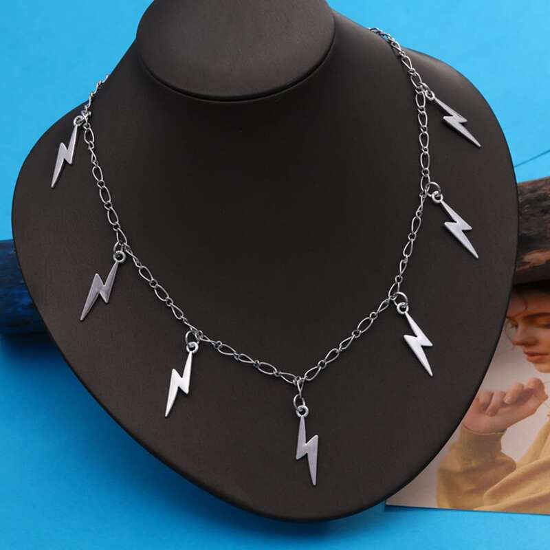 

Lightning Chain Necklace, Silver