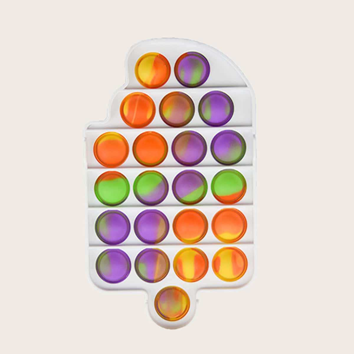 

1pc Ice Cream Shaped Random Color Push Pop Bubble, Multicolor