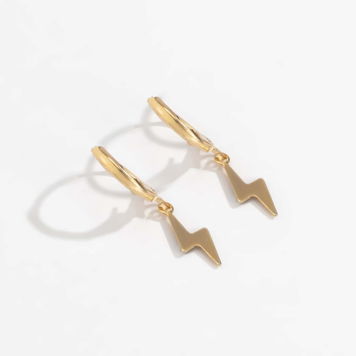 

Lightning Drop Earrings, Gold