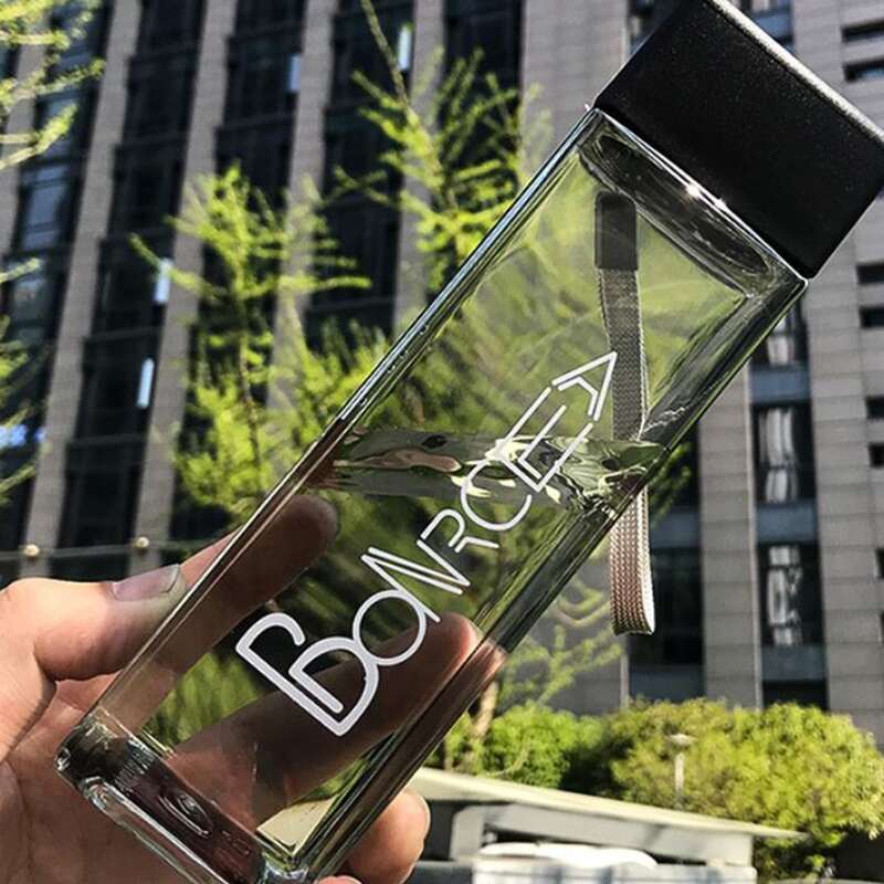 

Letter Graphic Water Bottle, Black