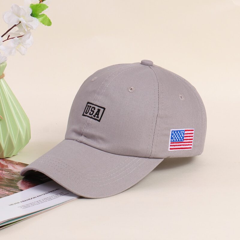 

Guys Letter Embroidered Baseball Cap, Grey