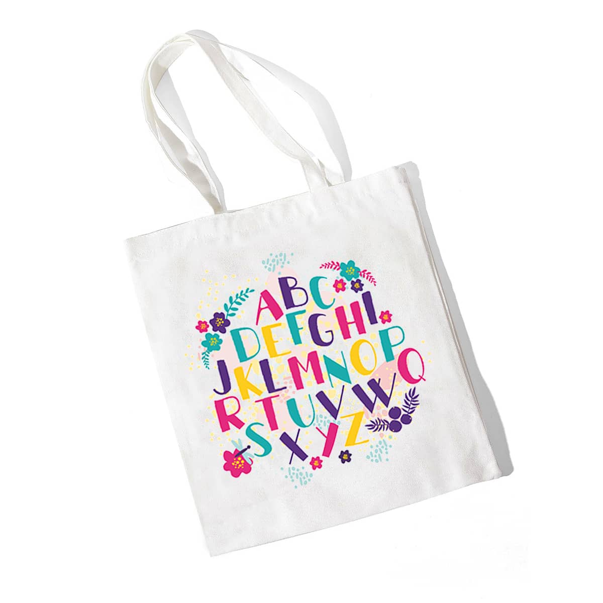

Letter Graphic Shopper Bag, White
