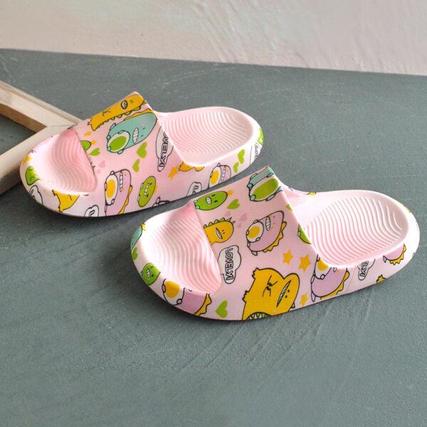 

Toddler Girls Cartoon Graphic Slippers, Pink