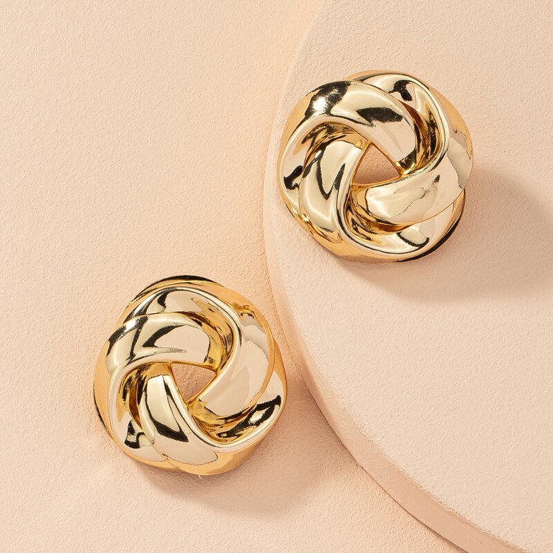 

Textured Stud Earrings, Gold