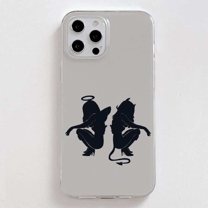 

Figure Graphic Phone Case, Clear