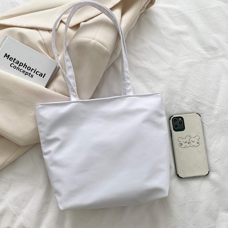 

Minimalist Tote Bag, White