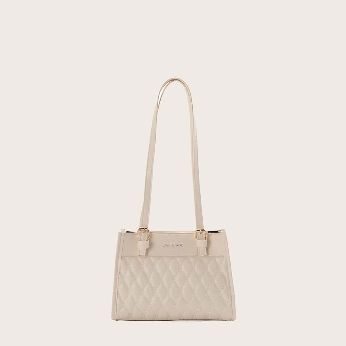 

Quilted Shoulder Bag, White