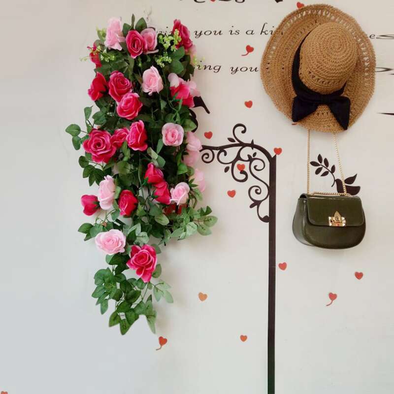 

1pc Random Artificial Rose Wall Decor, Multicolor